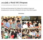 Being at the University of Hawaii at Manoa as participants of NICE Language and Culture Program