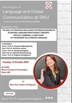 Faculty of Humanities, Srinakharinwirot University  Cordially invites you to the Doctoral Dissertation Defense