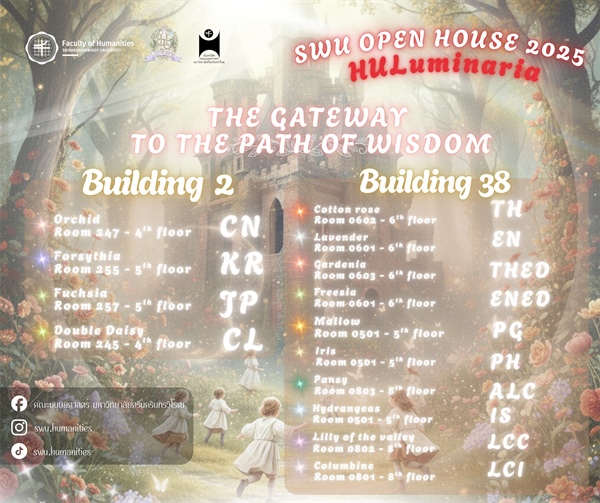SWU OPEN HOUSE 2025 : HULuminaria เปิดบ้านคณะมนุษยศาสตร์