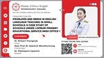 ONLINE ORAL DEFENSE PROBLEMS AND NEEDS IN ENGLISH LANGUAGE TEACHING IN SMALL SCHOOLS: A CASE STUDY OF SCHOOLS UNDER LOPBURI PRIMARY EDUCATIONAL SERVICE AREA OFFICE 1