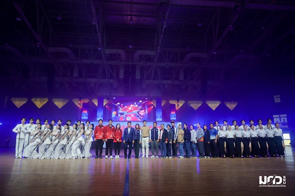 ตัวแทนนิสิตคณะมนุษยศาสตร์เข้าร่วมพิธีเปิดการแข่งขันกีฬาภายในมหาวิทยาลัย SWU GAMES 2025