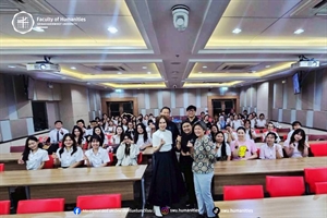 8 พฤษภาคม 2569 หลักสูตร ศศ.บ.ปรัชญาและศาสนา ได้รับเกียรติจากคุณณัฐกฤตา สกุลจุณณะภาต เป็นวิทยากรบรรยายในโครงการเตรียมความพร้อมก่อนการฝึกงานของนิสิตหลักสูตรฯ