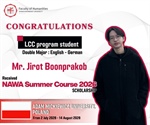 Congratulations to our LCC program students,  double major in English - German, who received  "NAWA Summer Course 2026" Scholarship.