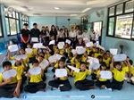 คณะมนุษยศาสตร์ สาขาวิชาสารสนเทศศึกษา ได้นำทีมคณาจารย์และนิสิตลงพื้นที่จัดกิจกรรม “โครงการส่งเสริมความฉลาดรู้ด้านการอ่าน ด้วยเทคโนโลยีปัญญาประดิษฐ์รังสรรค์