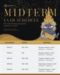 Midterm Exam Schedule 1/2021 General Education Courses for International Programs
