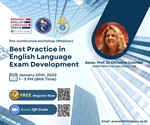 Pre-conference workshop (Webinar)  "Best Practice in English Language Exam Development"