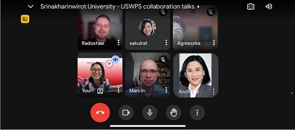 July 16, 2024 | Dean of the Faculty of Humanities, along with representatives participated in a Zoom meeting with members of the Executive Board at SWPS University, Warsaw, Poland.