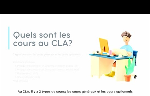 20 พฤษภาคม 2568 "Les différents cours de français de chaque niveau au...