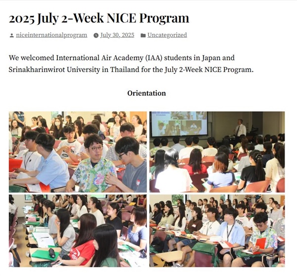 Being at the University of Hawaii at Manoa as participants of NICE Language and Culture Program