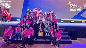 25 - 28 กันยายน 2568 นิสิตหลักสูตร ศศ.บ.ภาษาอังกฤษ และ นิสิตหลักสูตร ศศ.บ.ภาษาเพื่ออาชีพ (หลักสูตรนานาชาติ) คณะมนุษยศาสตร์ เข้าร่วมเป็น Staff ในการแข่งขันระดับนานาชาติ "2025 Enactus World Cup"