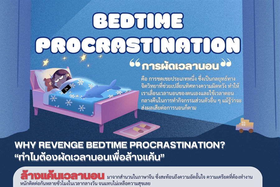 [ผลงานนิสิต] ผลงานสร้างสรรค์สื่อให้ความรู้ทางจิตวิทยา ในหัวข้อ "BEDTIME...