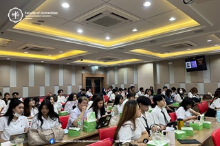 29 เมษายน 2569 หลักสูตรศศ.บ.ภาษาอังกฤษ จัดโครงการผลิตสื่อสร้างสรรค์ดิจิทัล เพื่อสร้างความตระหนักรู้ในคุณค่าของวรรณกรรม