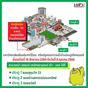 ประกาศแจ้งปิดทางเข้า - ออก อาคารจอดรถใต้ดินด้านประตูอโศกมนตรี ตั้งแต่วันที่ 16 สิงหาคม 2564 ถึงวันที่ 8 ตุลาคม 2564